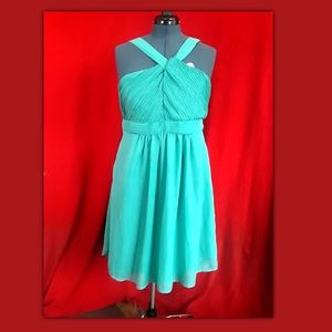 Beautiful Tevolio Turquoise/Blue Formal Dress